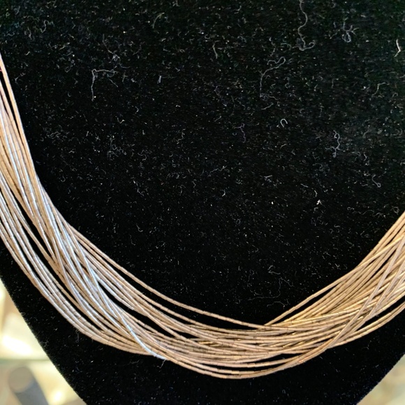 Liquid Silver necklace Sterling Silver - Picture 3 of 4